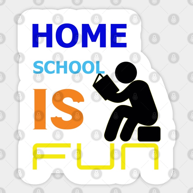 Home School Is Fun Sticker by Proway Design